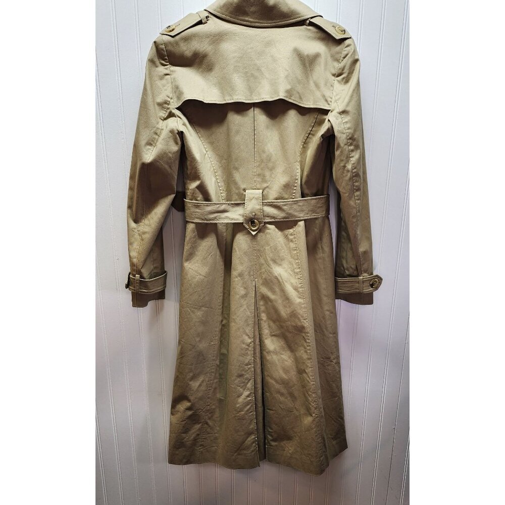 ASOS Beige Trench Coat With Belted Waist & Double-Breasted Button Closure - Picture 5 of 13